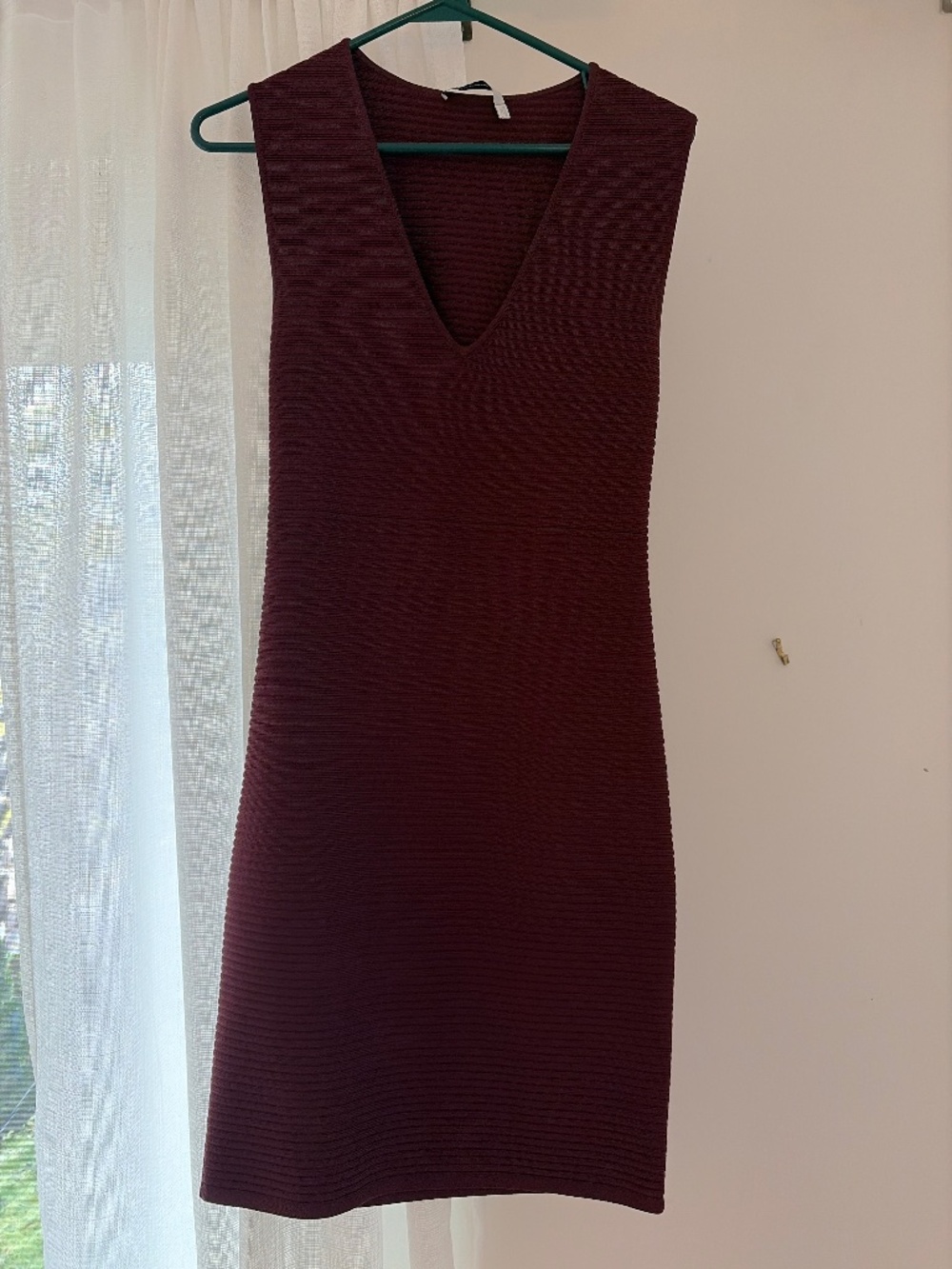 Sexy maroon cocktail dress
